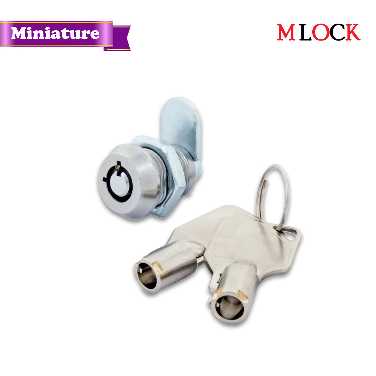 Lot of 3 Miniature Tubular Cam Lock 1/2" body length 90 degree 2200AL KA 12-9