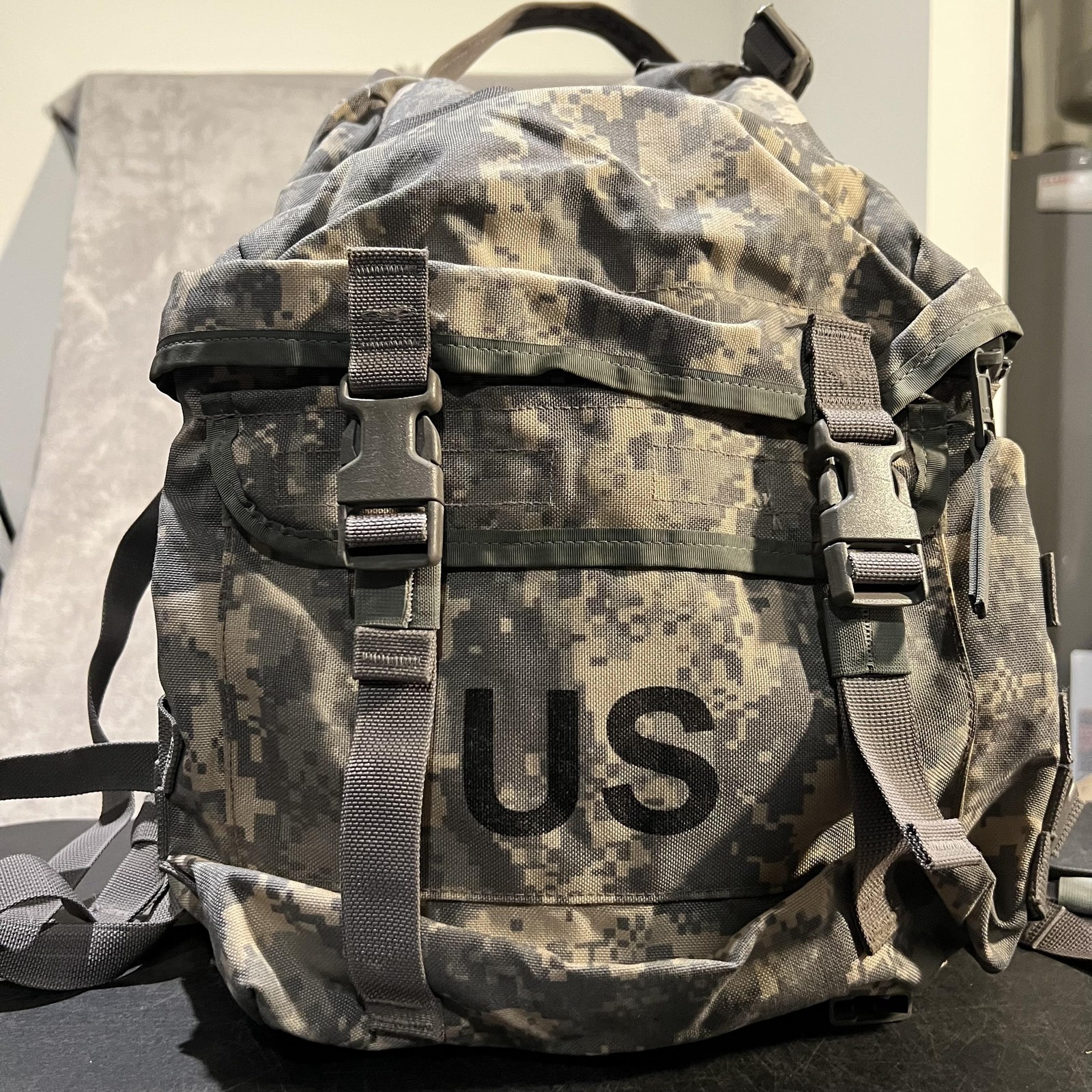 USGI MOLLE II Assault Pack Tactical Backpack Gray ACU Digital Camo 30L Army