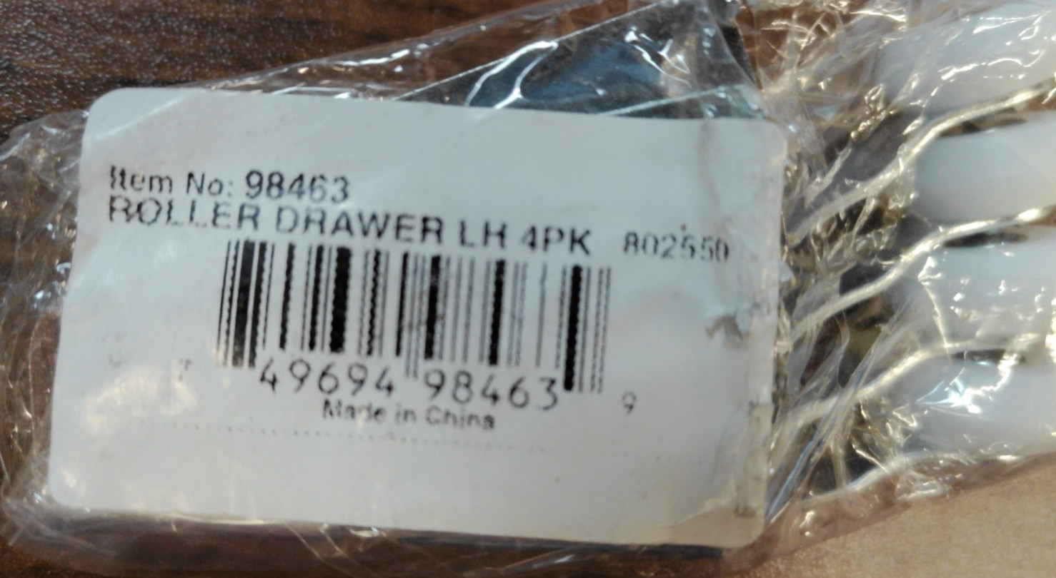 Roller Drawer LH 4pk 98463 802550