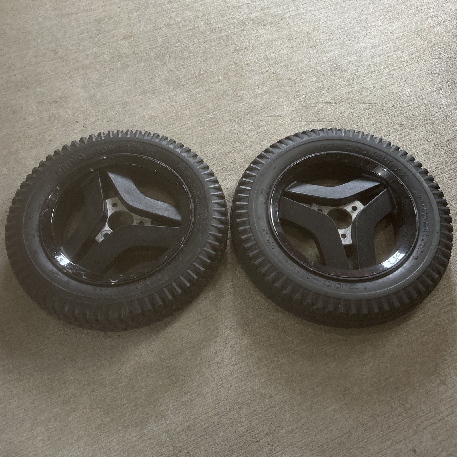 14" 3.00-8 Permobil Power Wheelchair Drive Wheels Flat Free Tires F3 F5 M3 LOOK!