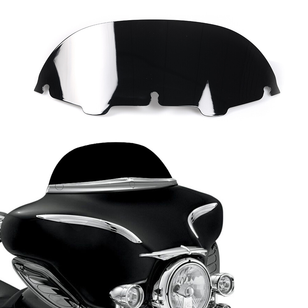 7" Windshield For Harley Touring Electra Street Glide 1996-2013 Black Windscreen