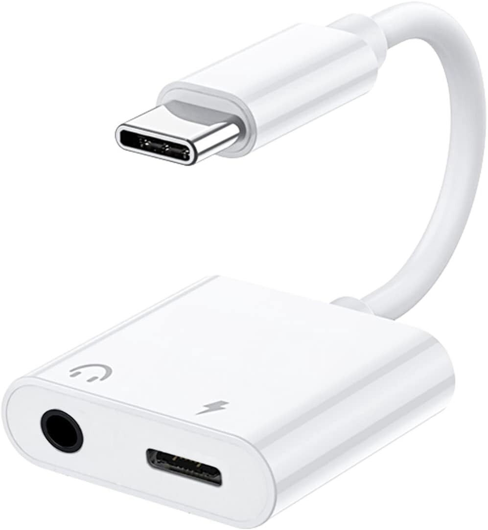 2in1 Google Pixel 2/3/4 Type C Digital to 3.5 mm Headphone Adapter Cable w/ DAC