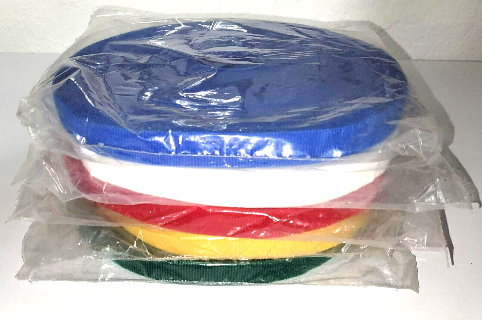 5-Pack Hook and Loop 3/4" X 75 Ft Rolls * Blue, Red, Green, White & Yellow
