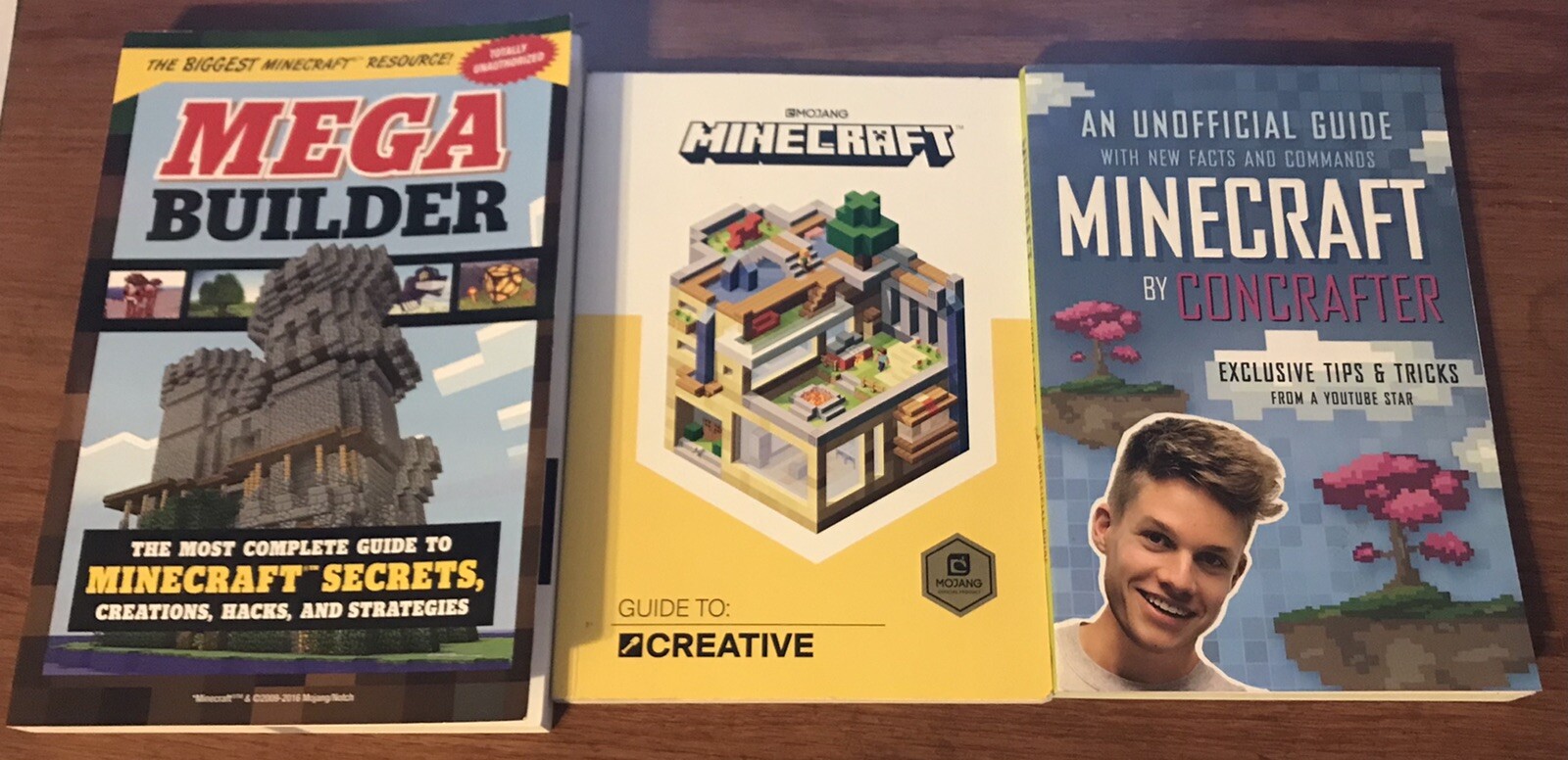 Minecraft books lot (3) - EUC Mega Builder Concrafter Mojang Creative