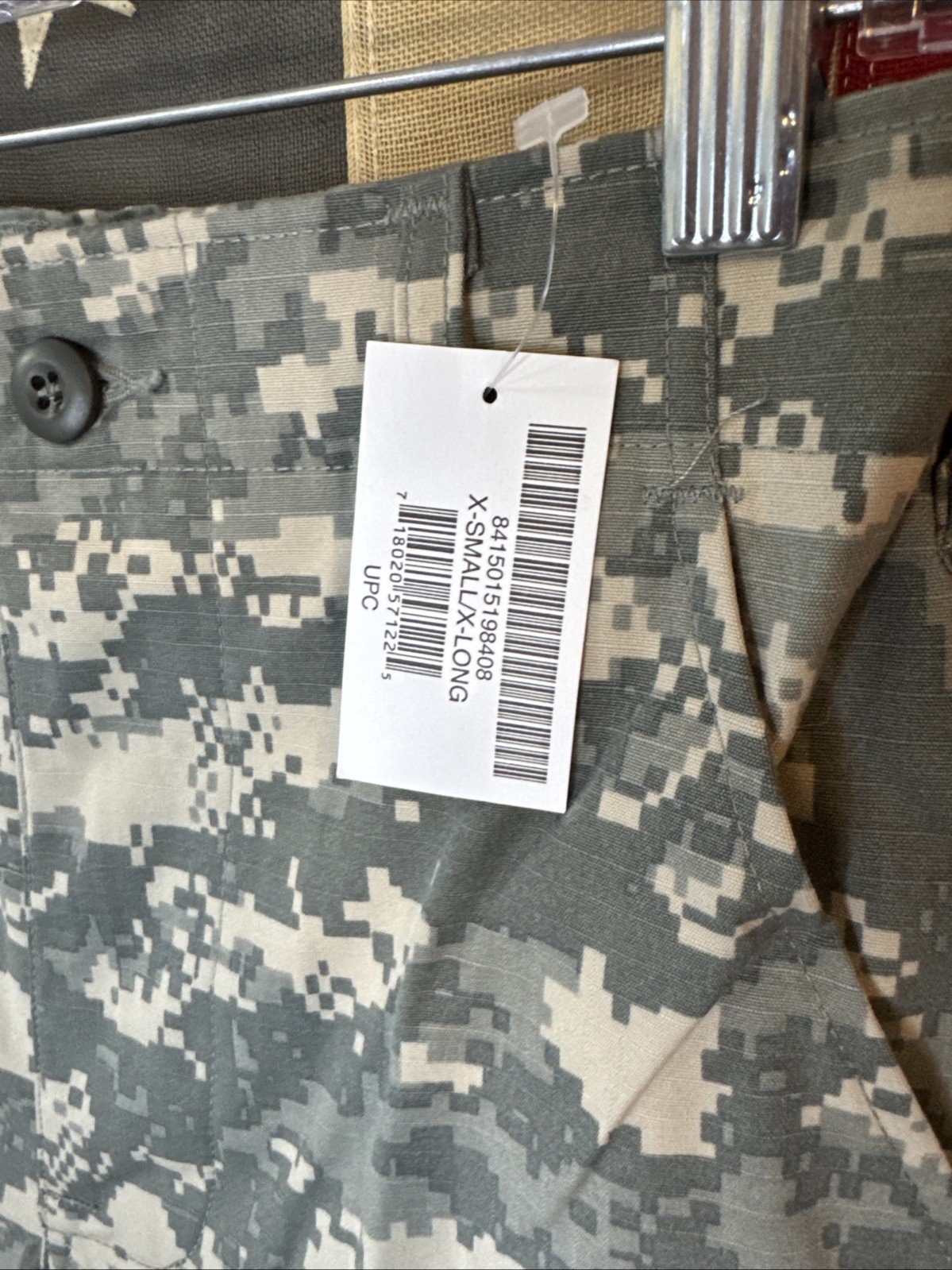 New XSmall XLong - Army Combat Pants ACU Digital Camo USGI B352
