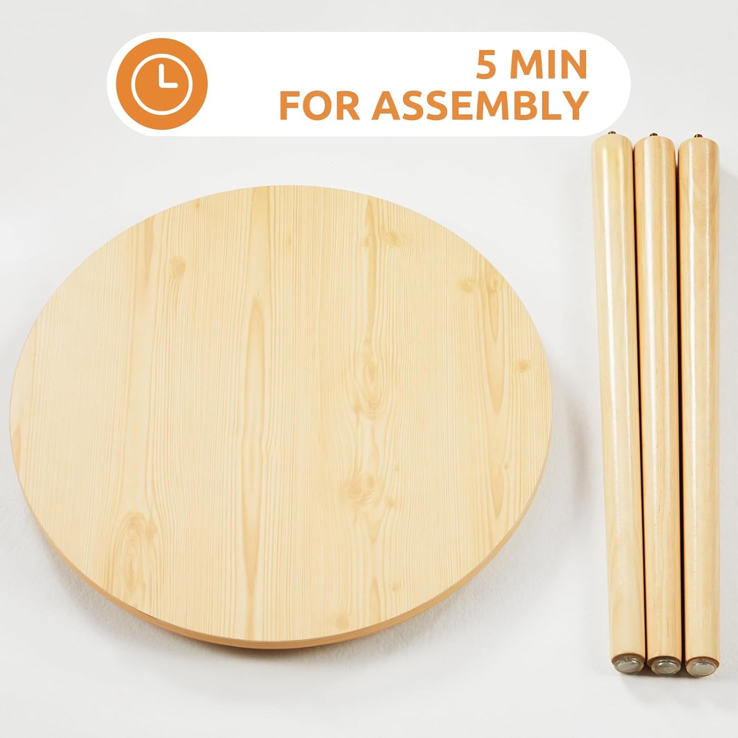 Small Round Side Table Modern Light Wood Side Table Bedside Nightstand End Table