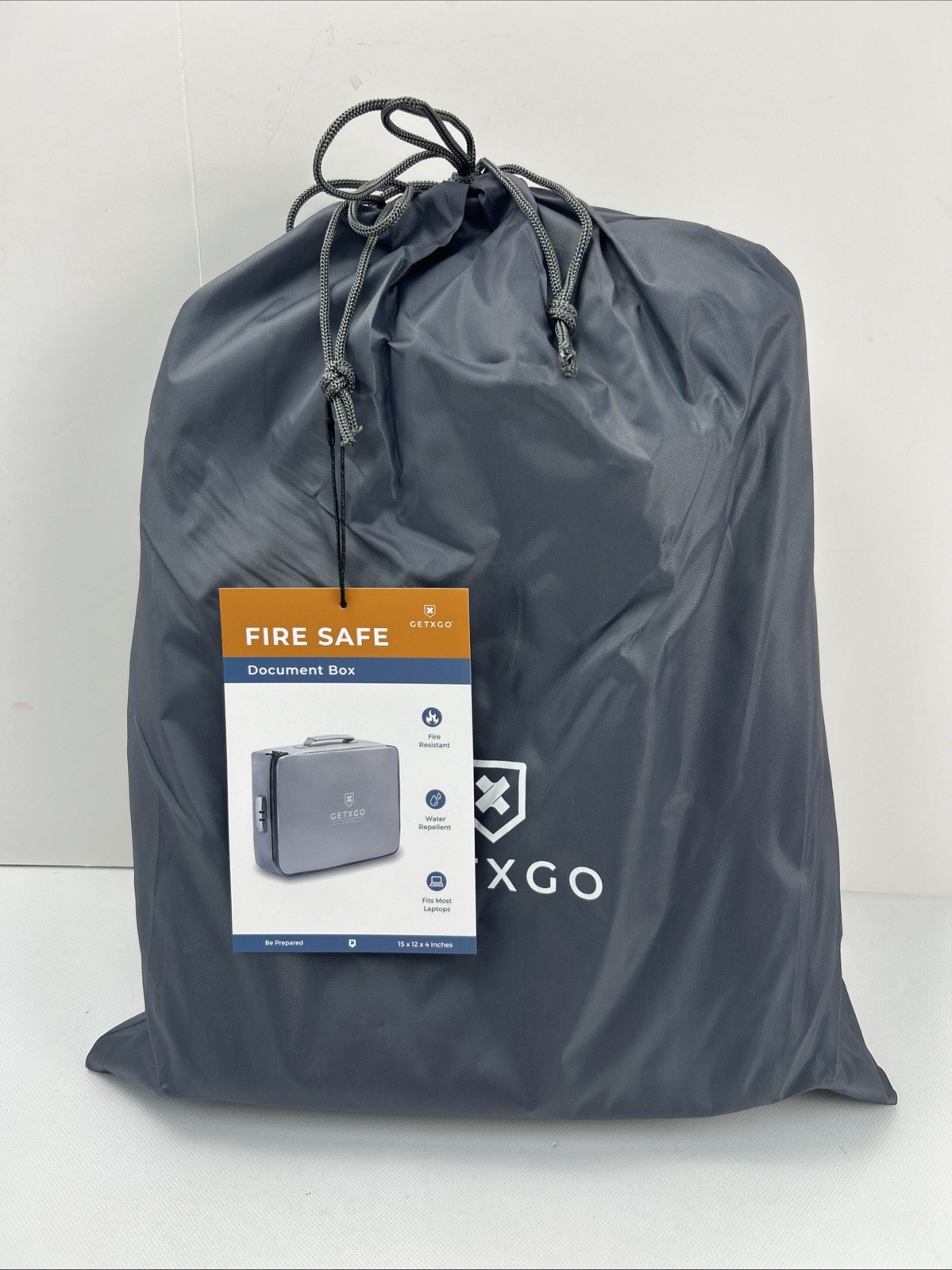 GETXGO Fire Resistant, Water Repellent, Durable Document Box