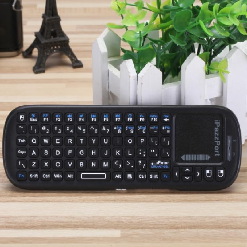 Ergonomic Wireless Mini Keyboard with Long Range Touchpad - Connect Anywhere
