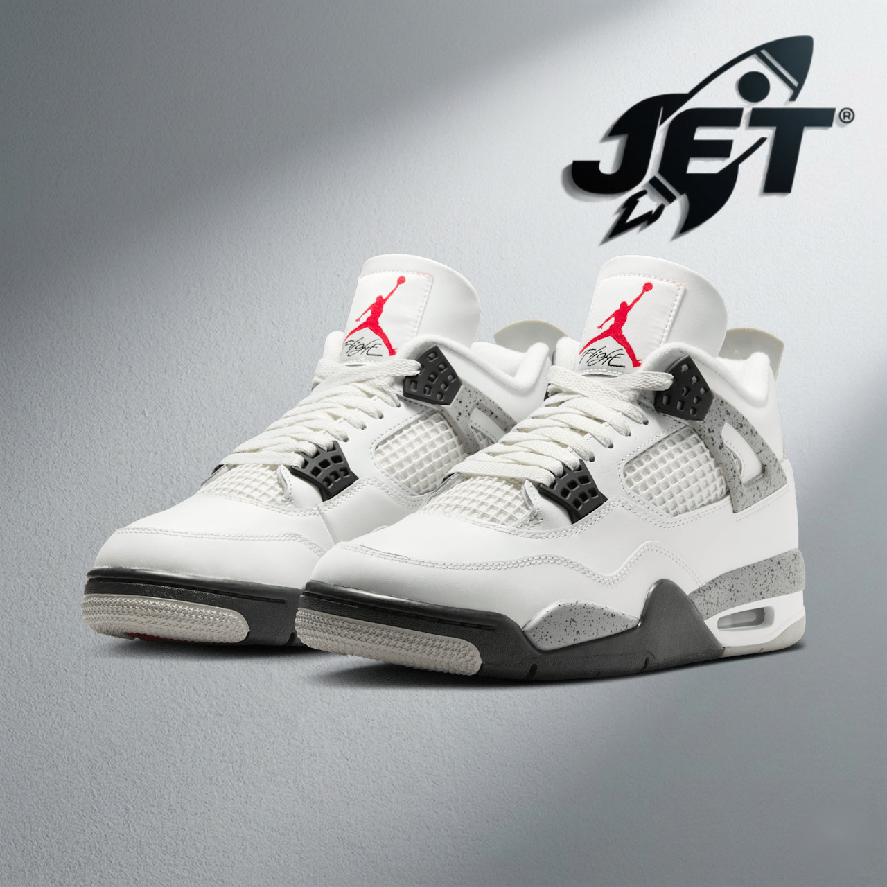 Nike Air Jordan 4 Retro 'White Cement' GS Size BRAND NEW Sneakers IB4171-100