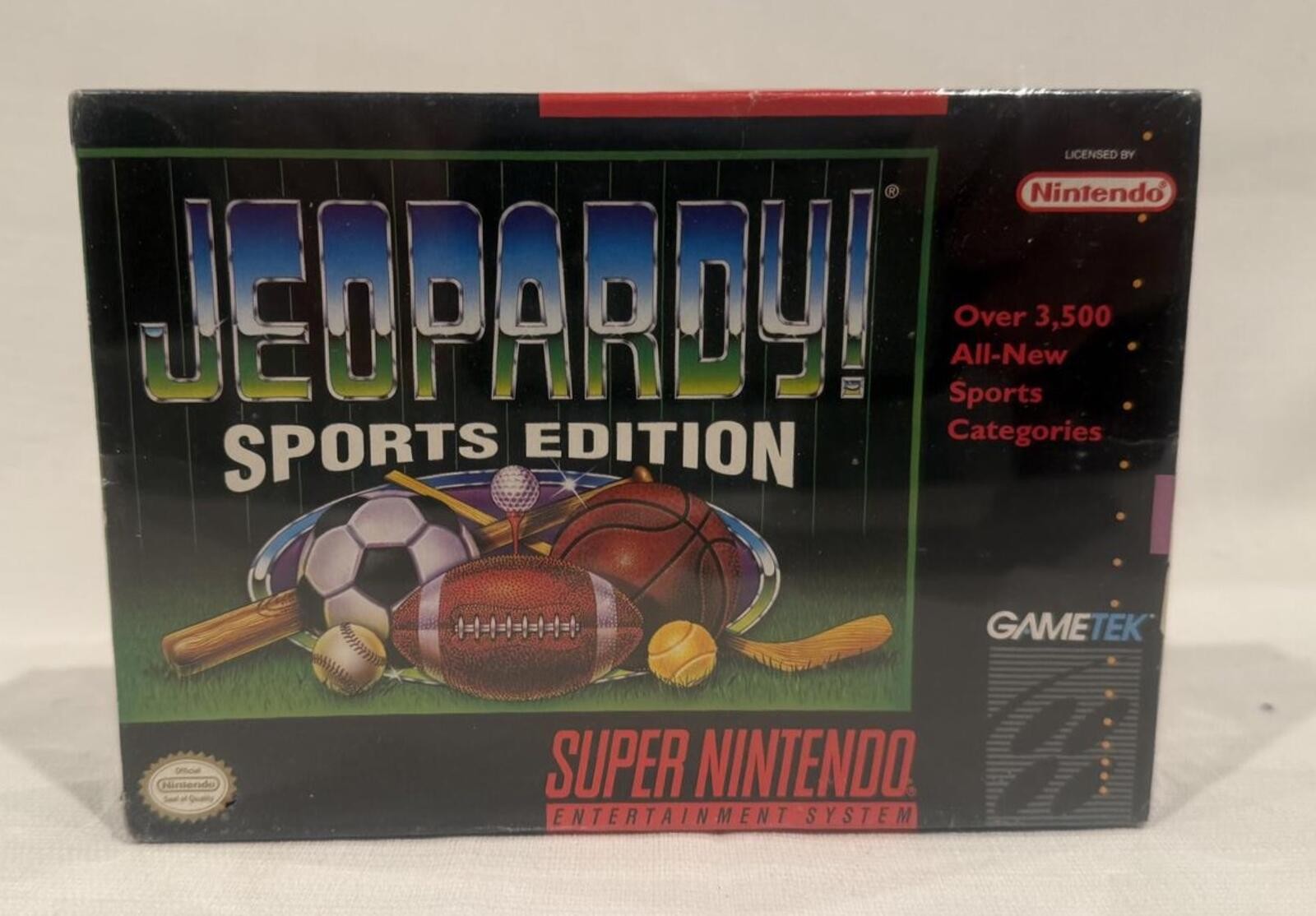 Jeopardy -- Sports Edition SNES, Factory sealed CIB 1993