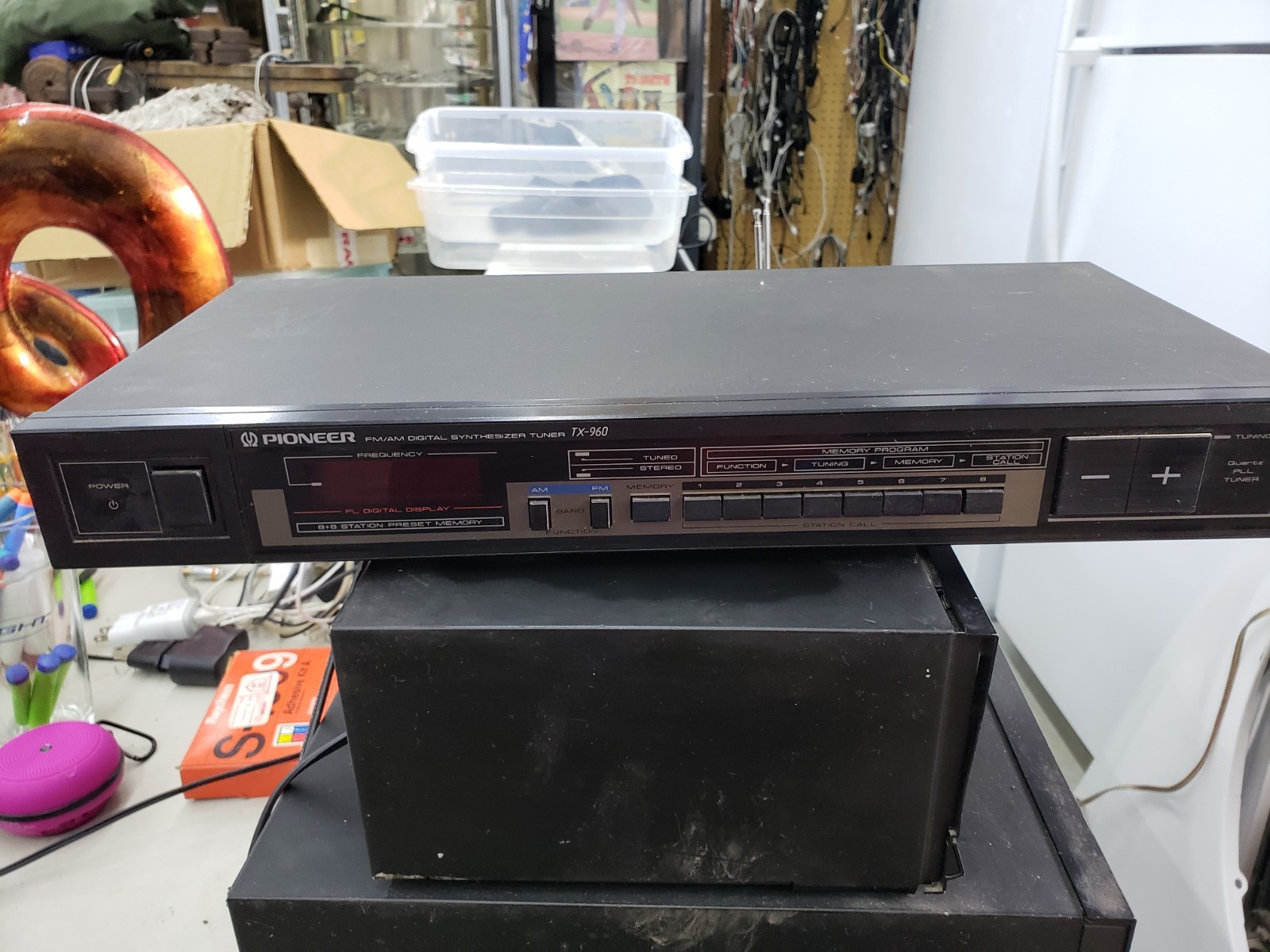 PIONEER TX-960 Stereo AM/FM Tuner Digital Synthesizer No Remote Untested