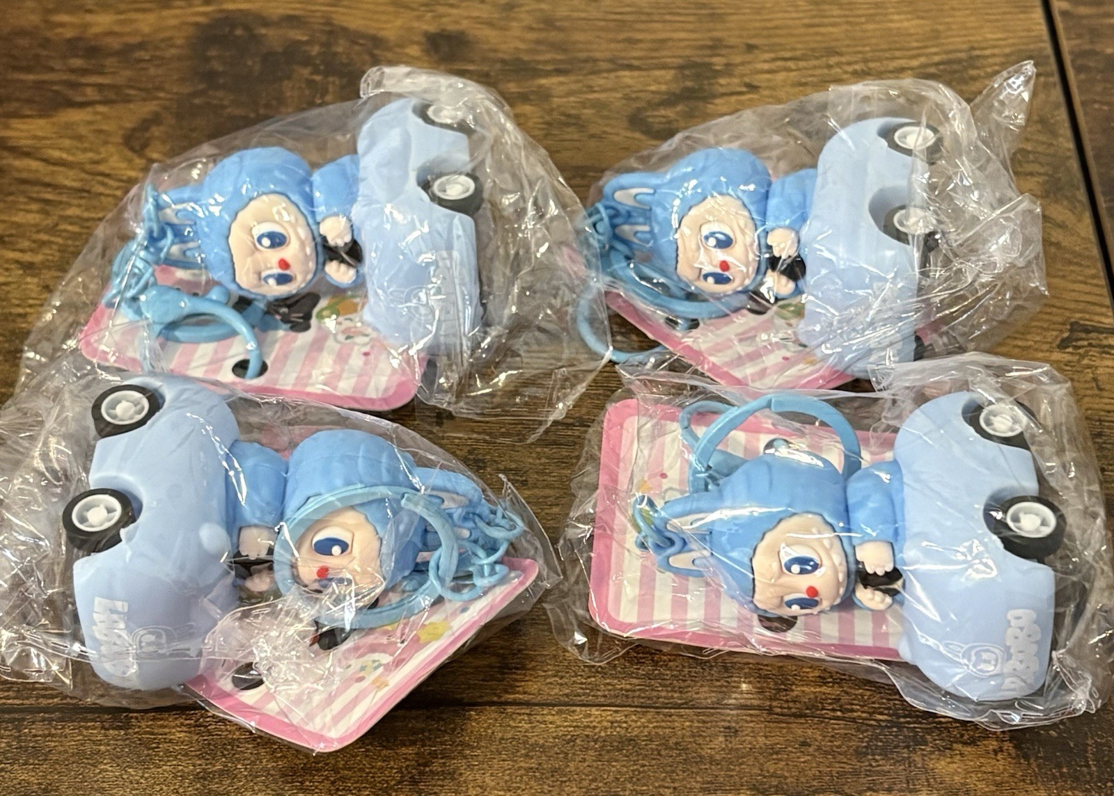 Labubu Drive Pull Back Keychain New In Package
