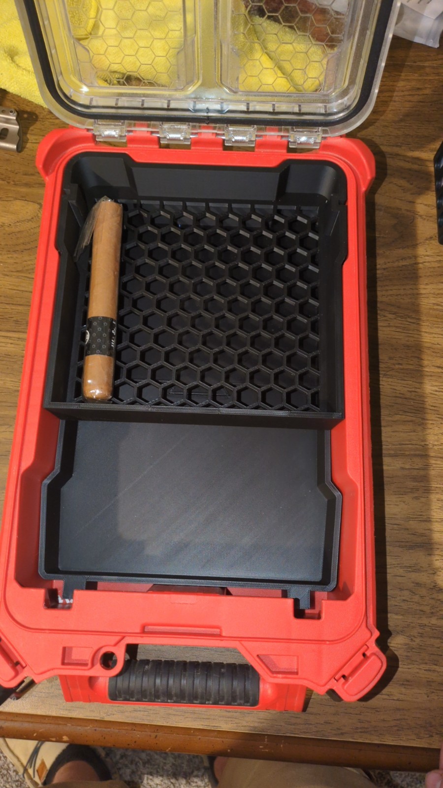 Cigar Humidor Insert V2 with Hygrometer for PACKOUT Compact Organizer (Insert)