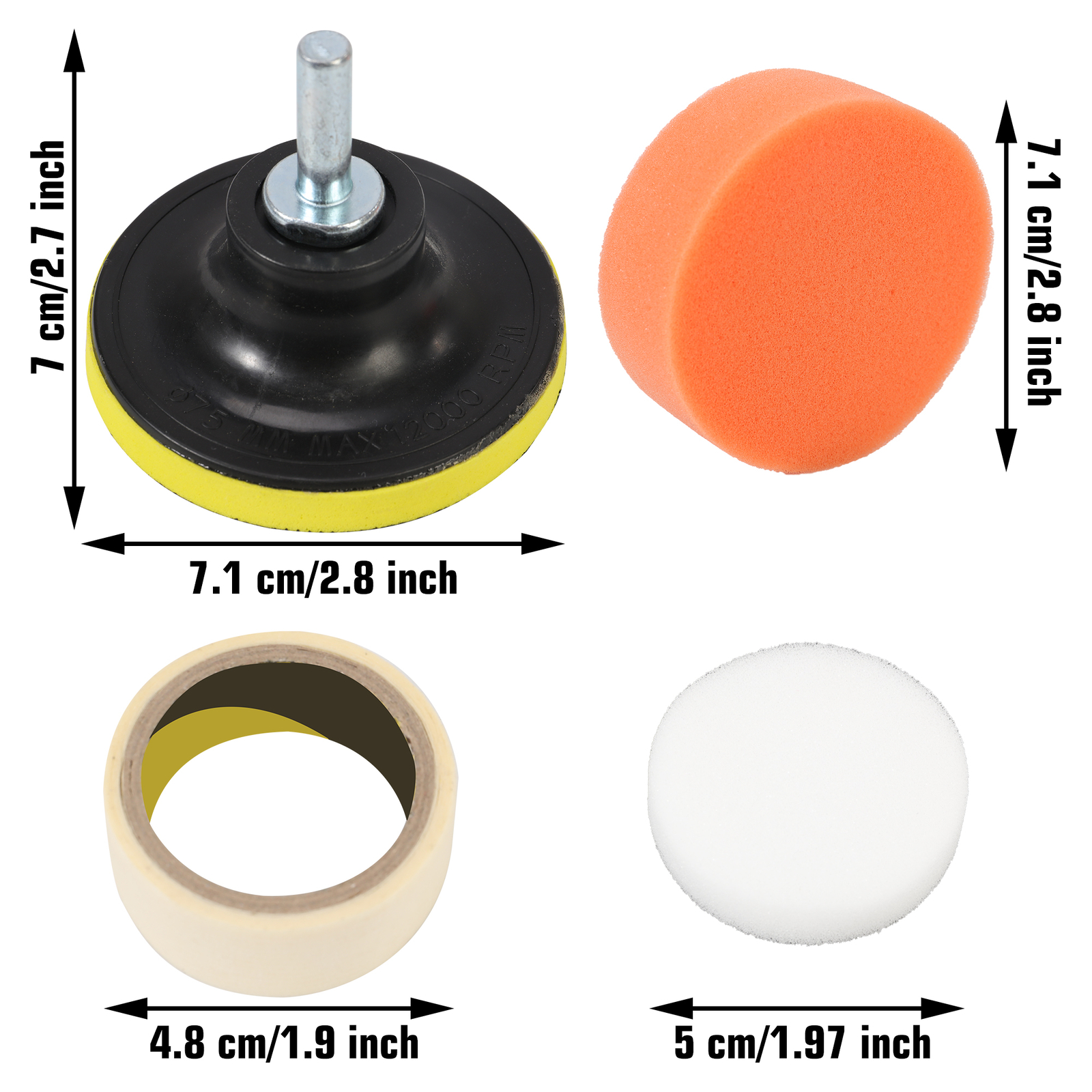 For Headlight Polishing: Lens Restoration Tool Kit