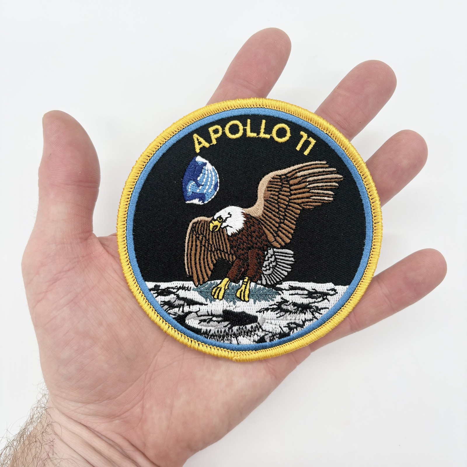 Apollo 11 Patch – Embroidered, Iron on, 4 Inch