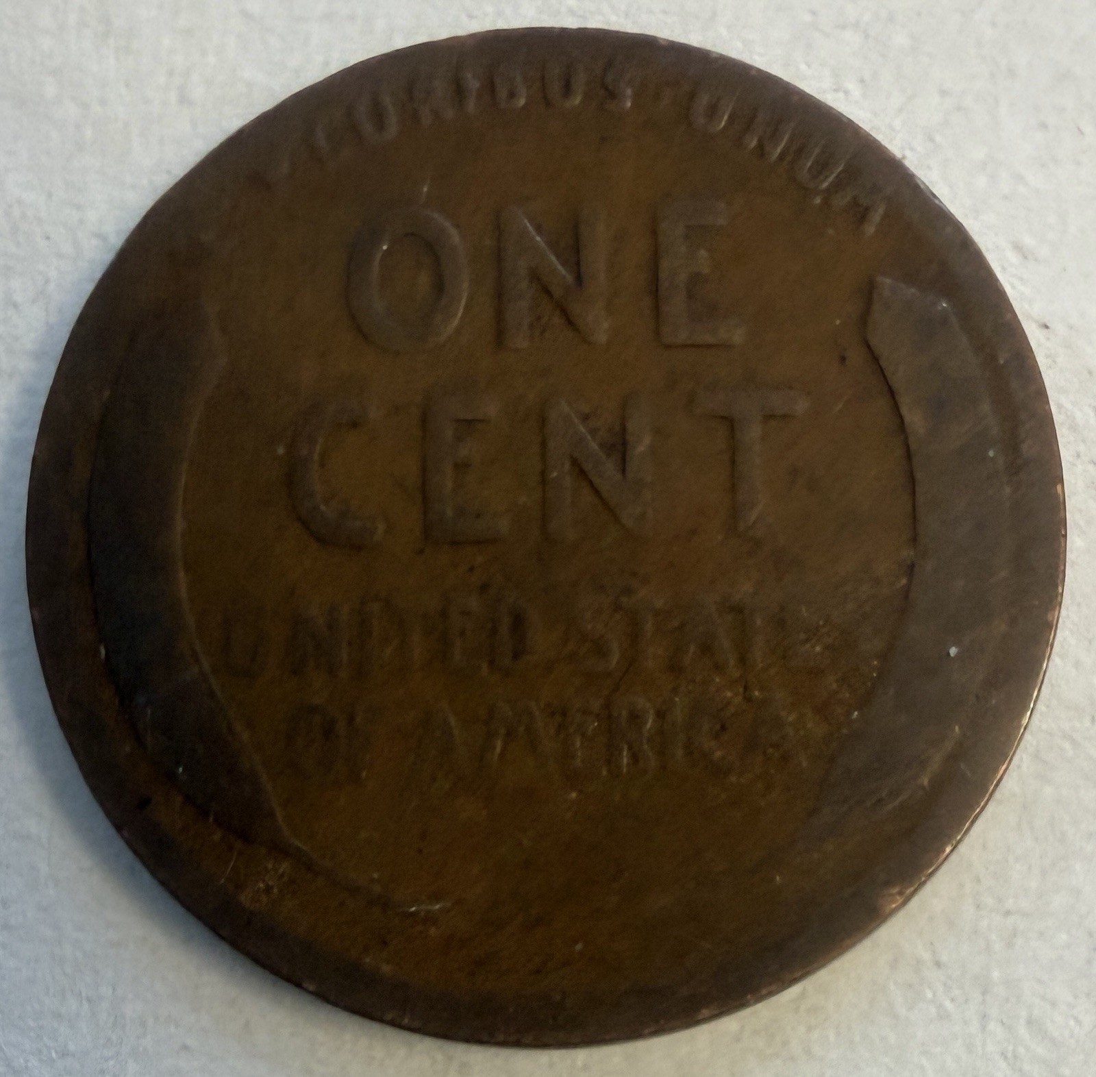 1911 Lincoln Wheat Penny Obverse + Reverse Errors No Mint Mark (#492)