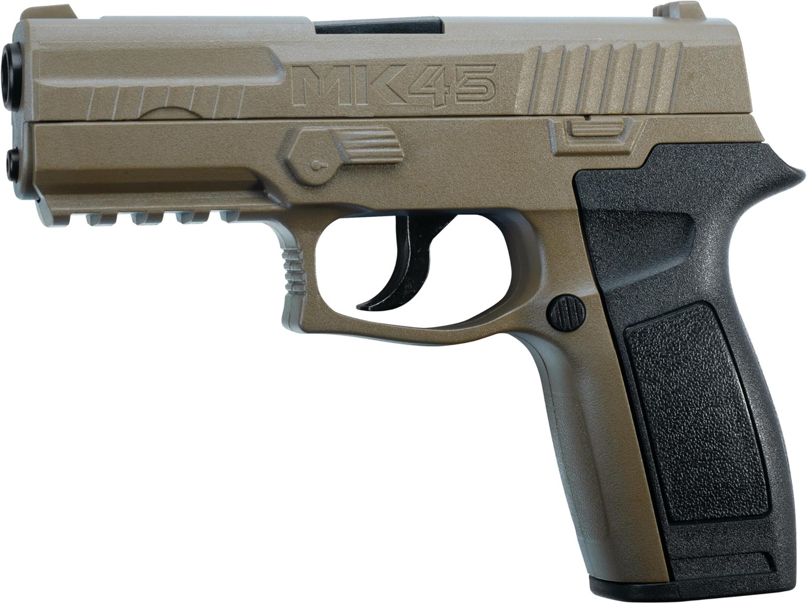 Crosman MK45 CO2 Powered Semi-Auto Dual-Tone BB Air Pistol, Tan