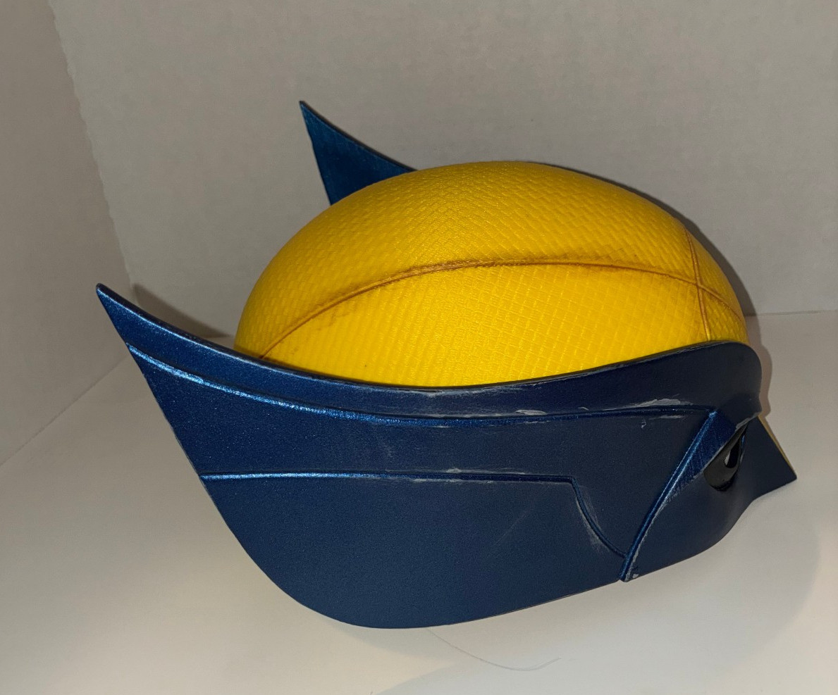 Wolverine Cowl 3d Printed Cosplay Prop Battle Damaged