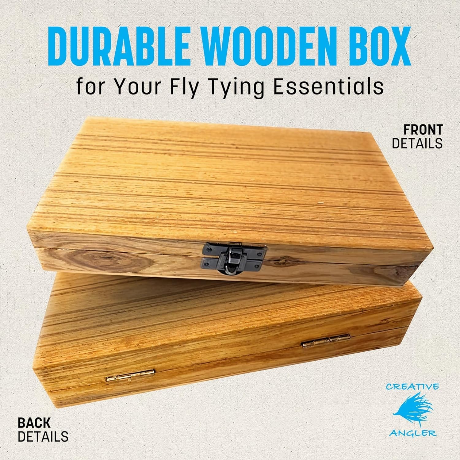 Complete Fly Tying Starter Set in Wooden Box