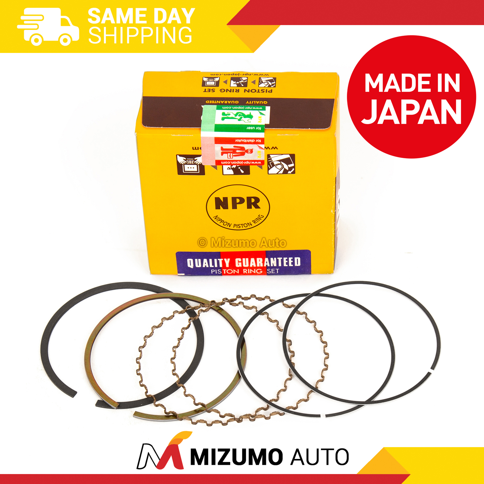 NPR Piston Rings Fit 97-09 Ford E350 E450 E550 F350 F450 F550 Super Duty 6.8 20V