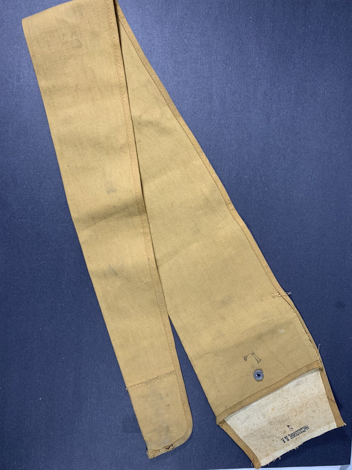 Vintage Rifle Fishing Pole Canvas Bag Hunting Fishing 51" Long As Found