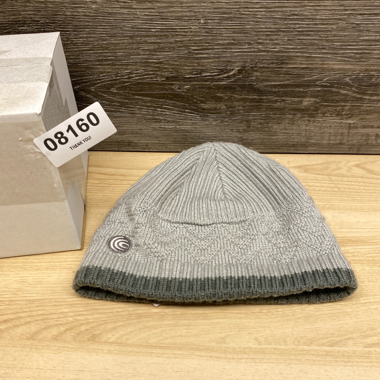 Convert Hat Beanie Youth One Size Gray Knit Stocking Cap Winter