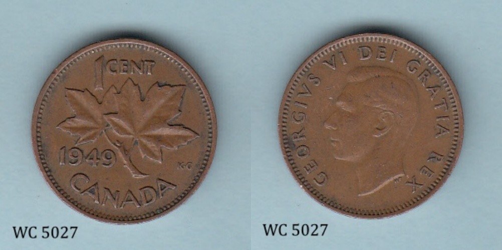 Canada 1 Cent 1949 (George VI) Coin