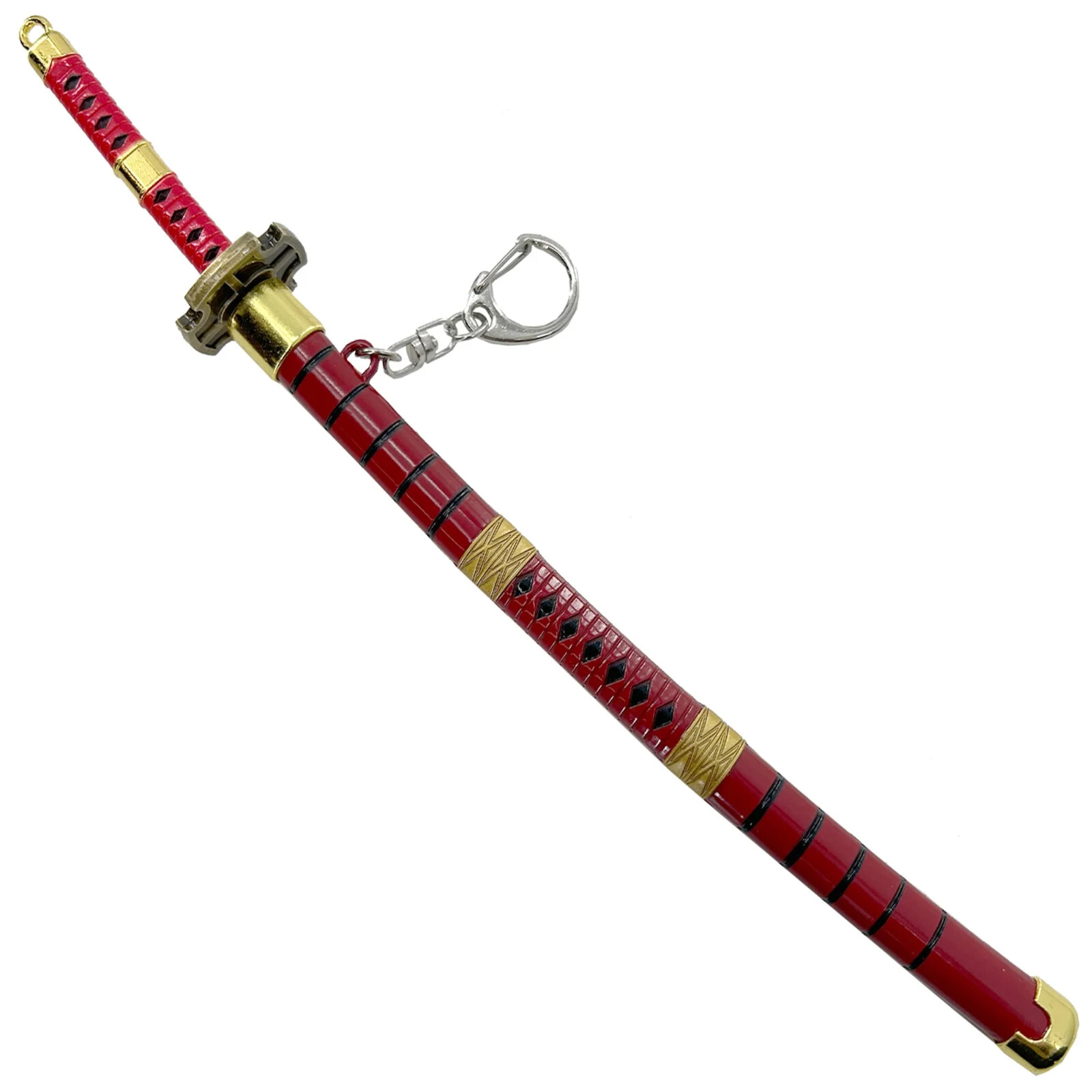 Spring Action Popup Mini Katana Keychain Zoro Sandai Kitetsu - Overall 9"