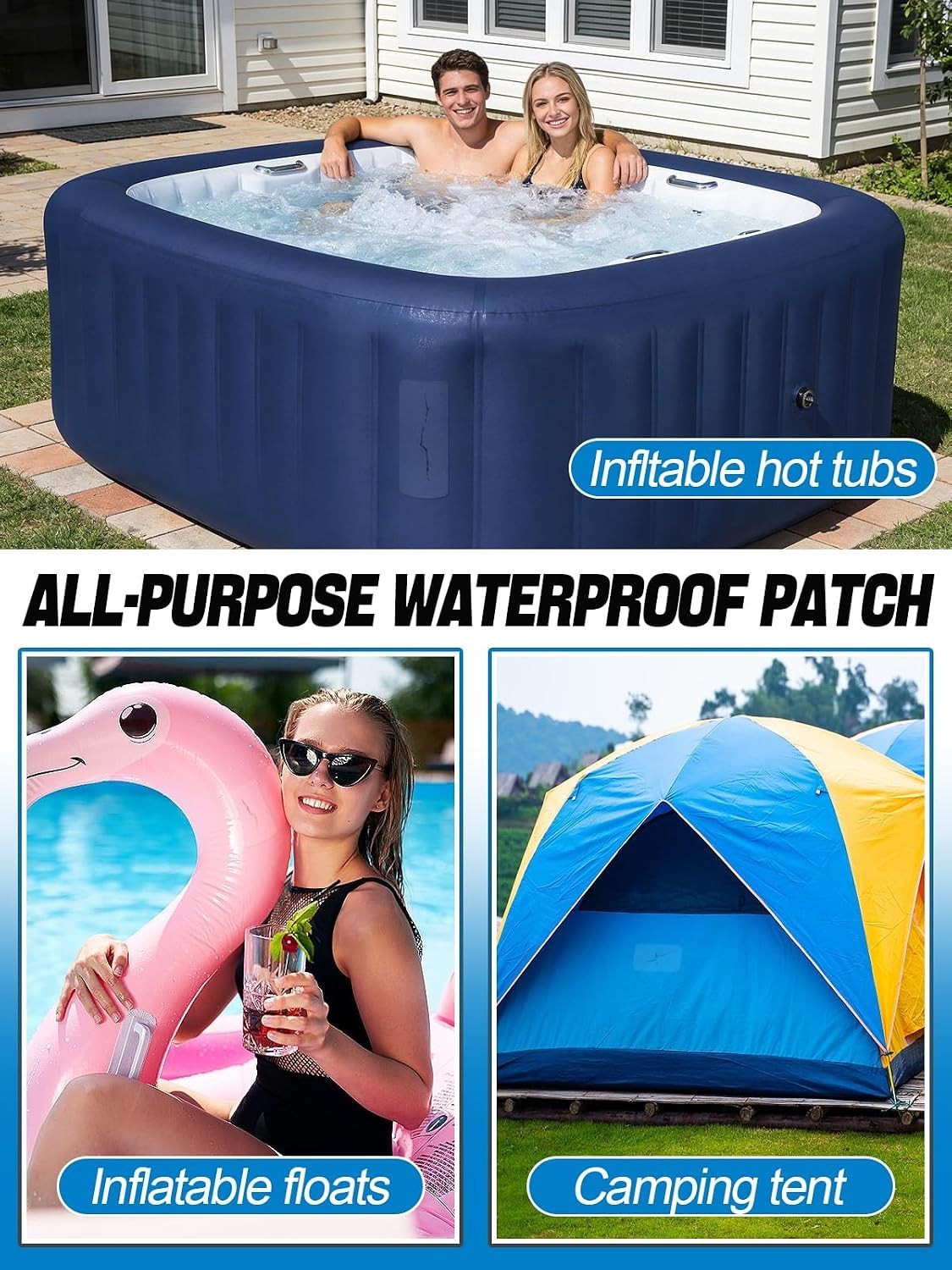 High-Viscosity Clear TPU Pool Patch Kit – Ultimate Underwater Repair Solution
