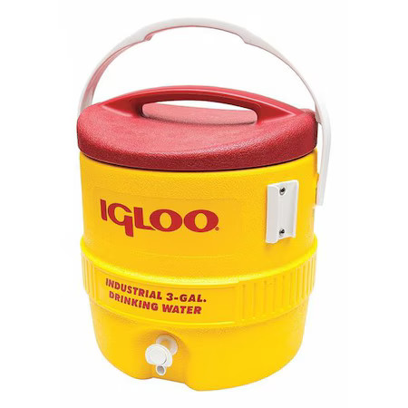 Igloo 431 3 Gal Beverage Cooler/Dispenser, 13-1/2 In Dia, Up To 1 Day Ice