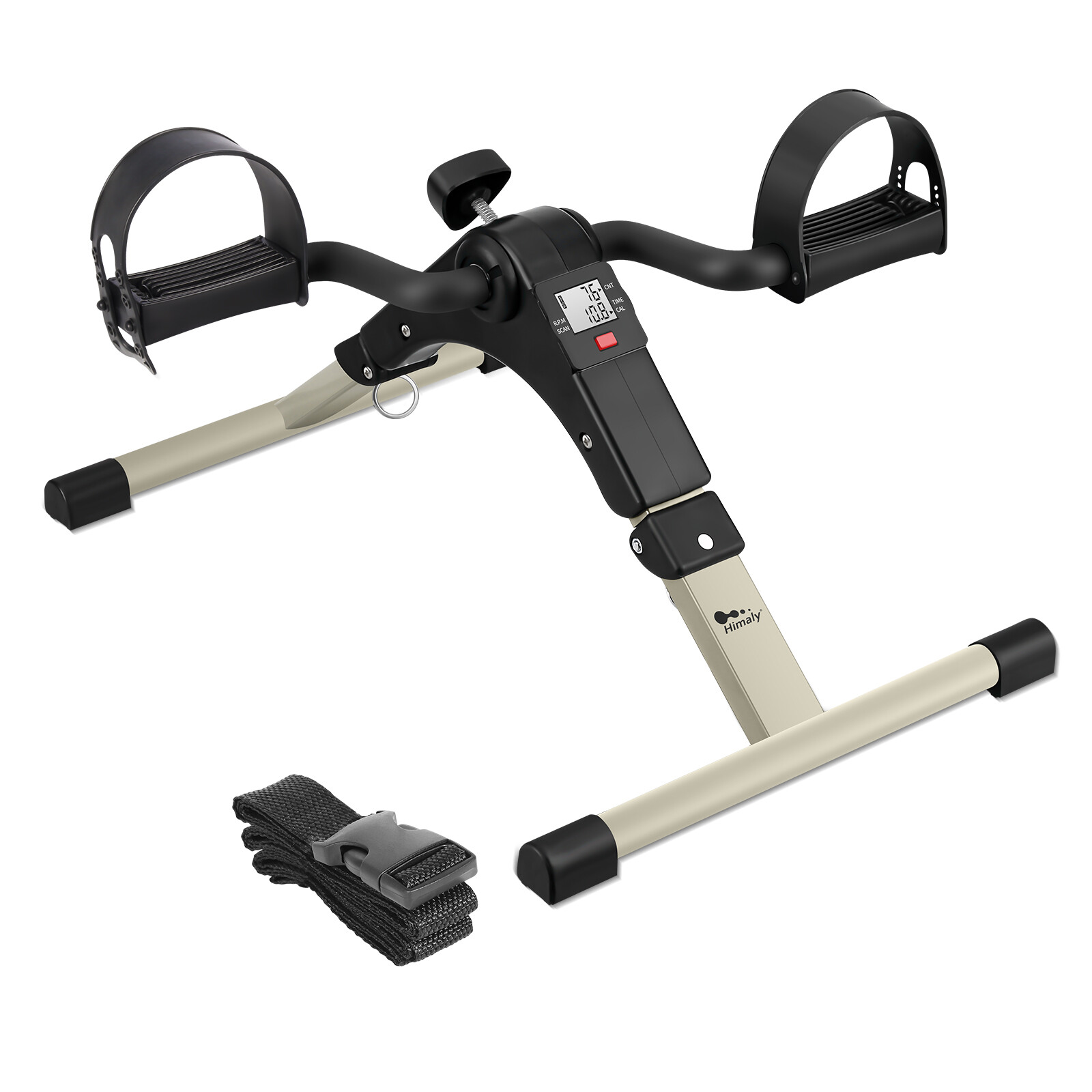 Mini Exercise Bike Folding Under Desk Bike Foot Pedal Exerciser Arm/Leg Peddler