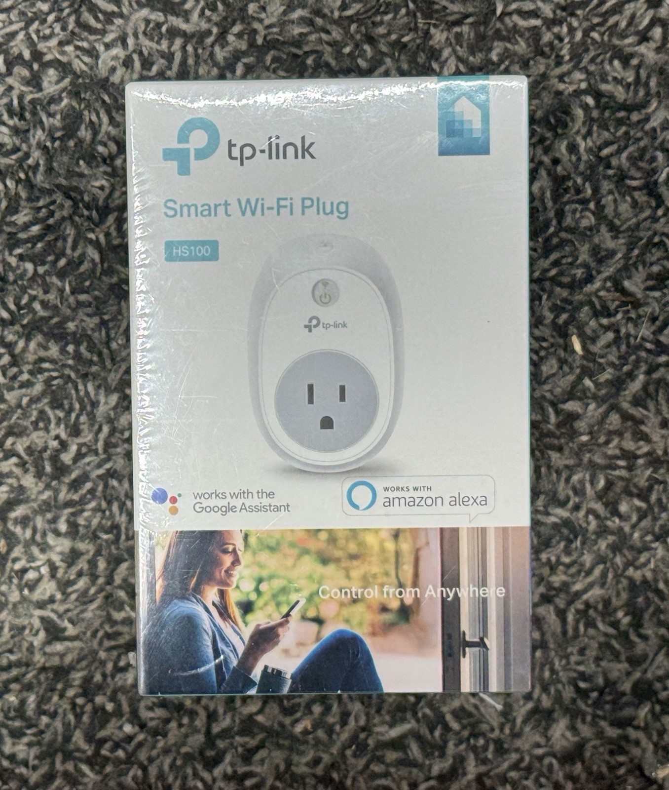 TP-Link - HS100 - Smart WiFi Plug - w/Google Assistant & Amazon Alexa NEW Sealed