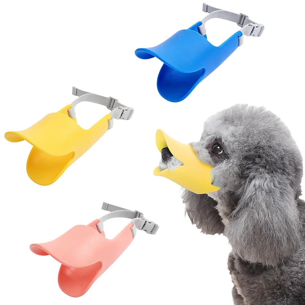 Dog Muzzle Anti-bite Anti-bark, Silicone Comfortable Breathable Adjustabl