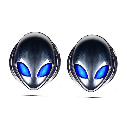 CB 2-Pack Push Start Button Cover, Cool Metal Decoration Protective Interior