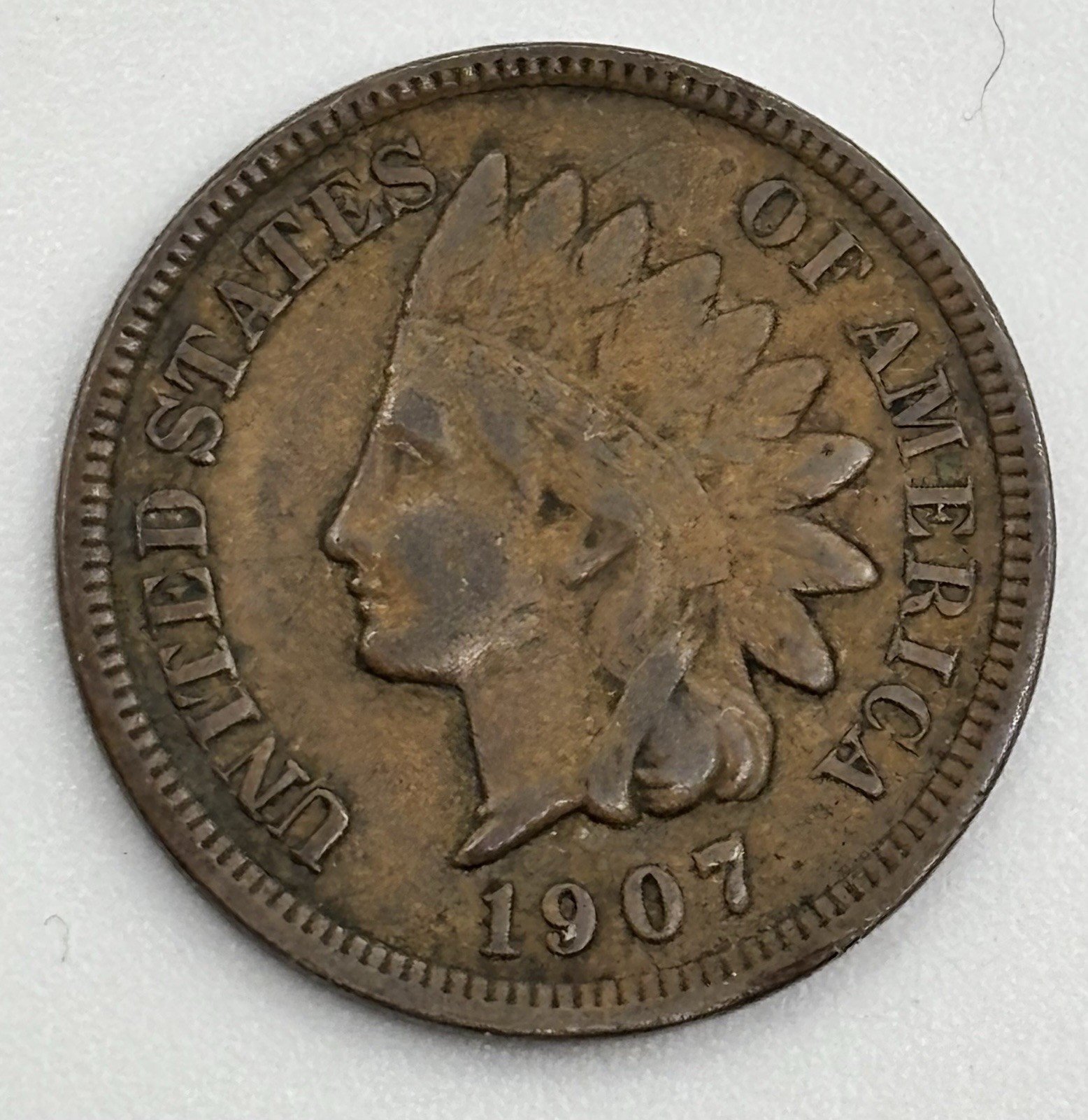 1907 Indian Head Cent G/Vg Coin