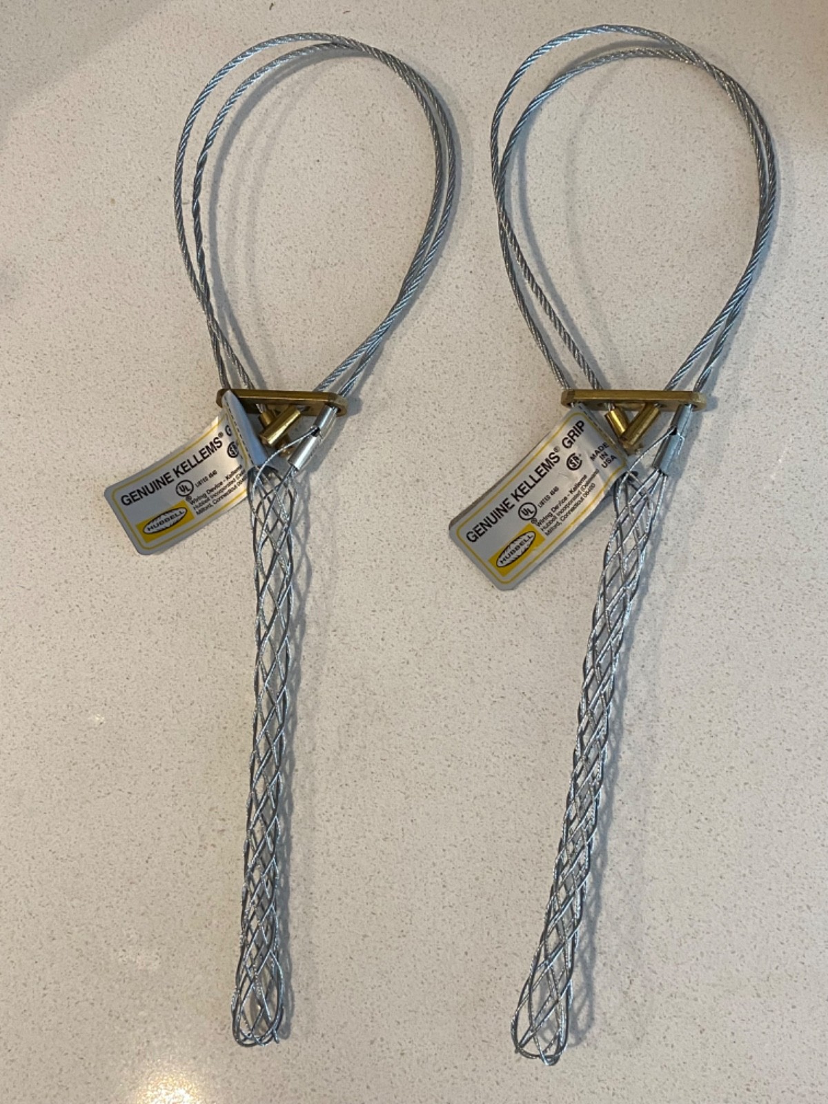 HUBBELL WIRING DEVICE  073041286 0.560"-0.730"  STAINLESS STEEL - PAIR OF 2