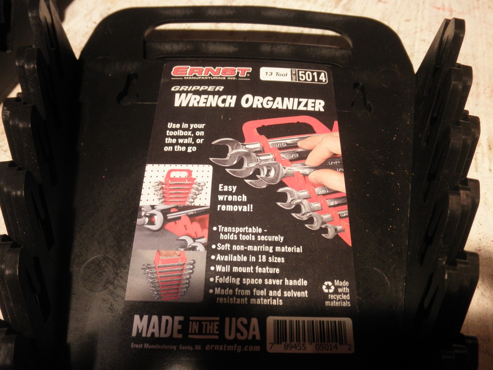 9 (nine) USA Ernst Wrench Holders/Organizers/Transport/Carry/Sort Tools