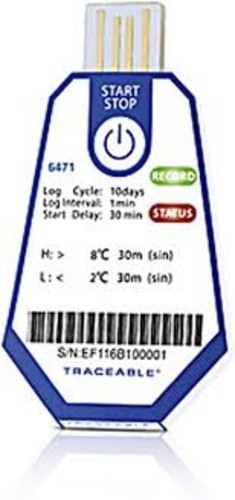 Traceable 6483 Single-Use Data Logging Thermometer (Pack of 10) Open Box