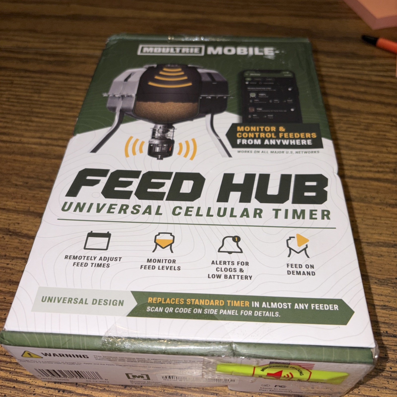 Moultrie Mobile Feed Hub Universal Cellular Timer - New Sealed Box- NWT