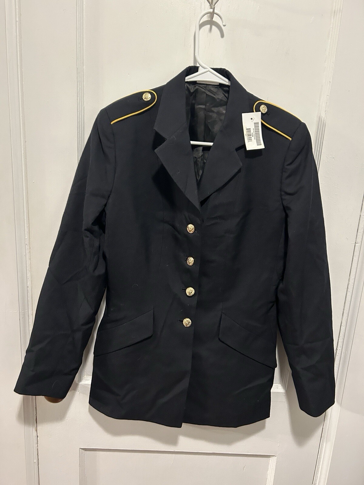 womens classic design army blue jacket Size 10JR