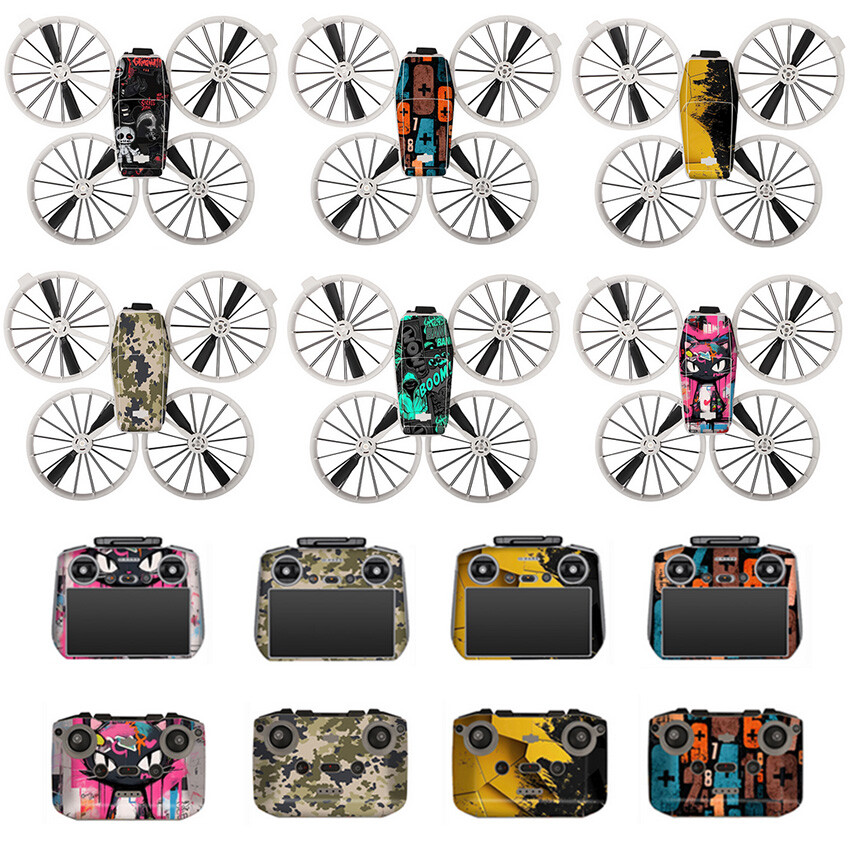 Drone Stickers Skin Protective Film Anti-Scratch For DJI FLIP/RC-N3/RC 2 Remote