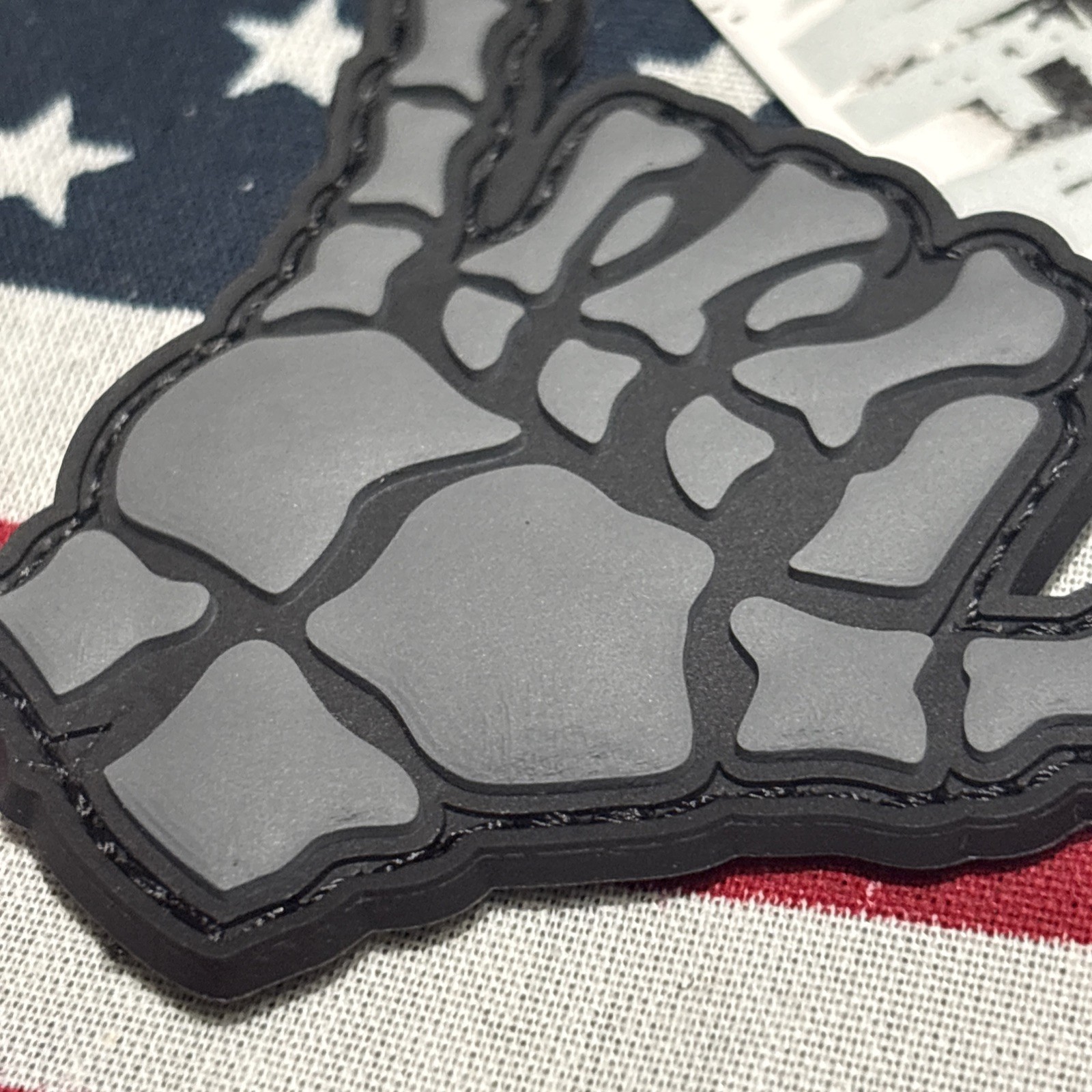 PvC 3D Hang Loose… B&Grey Morale Tactical Hook And Loop Patch High Quality 3d