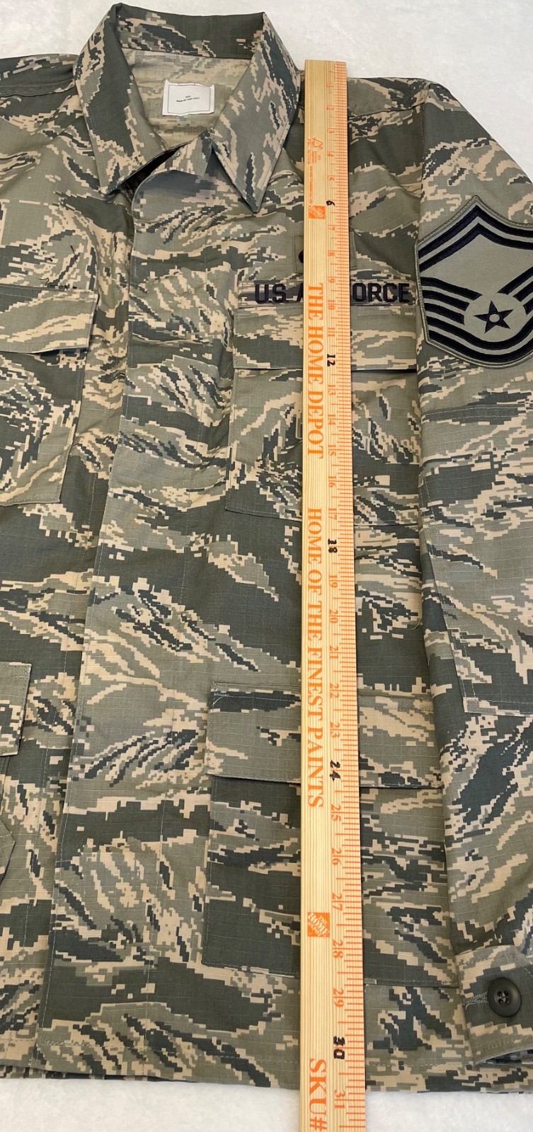 USAF Digital Tiger Camo Pattern Size 42L Coat Men's Utility Air Force Jacket