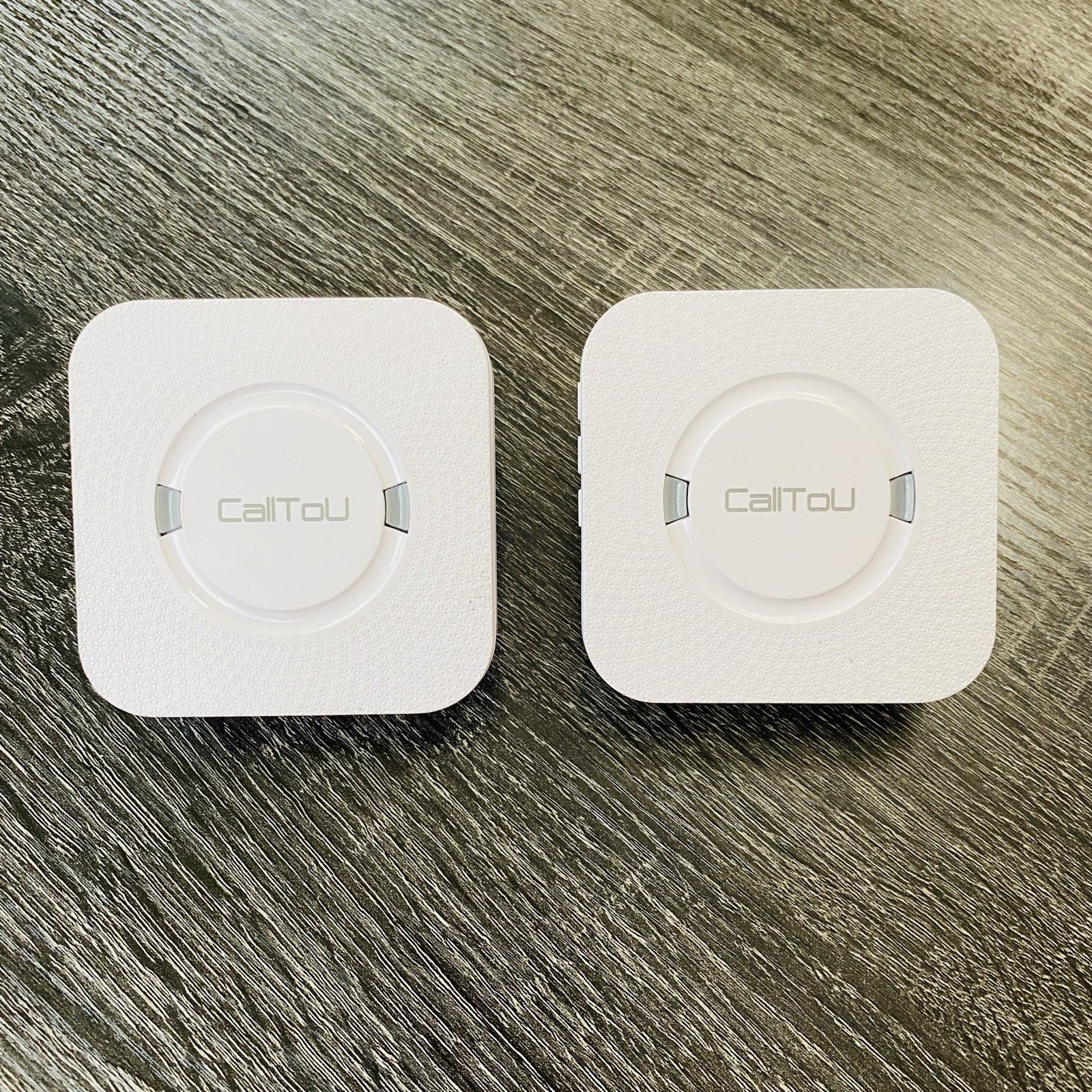 Lot Of 2 CallToU White/Black Wireless Caregiver Pager Smart Call System Receiver