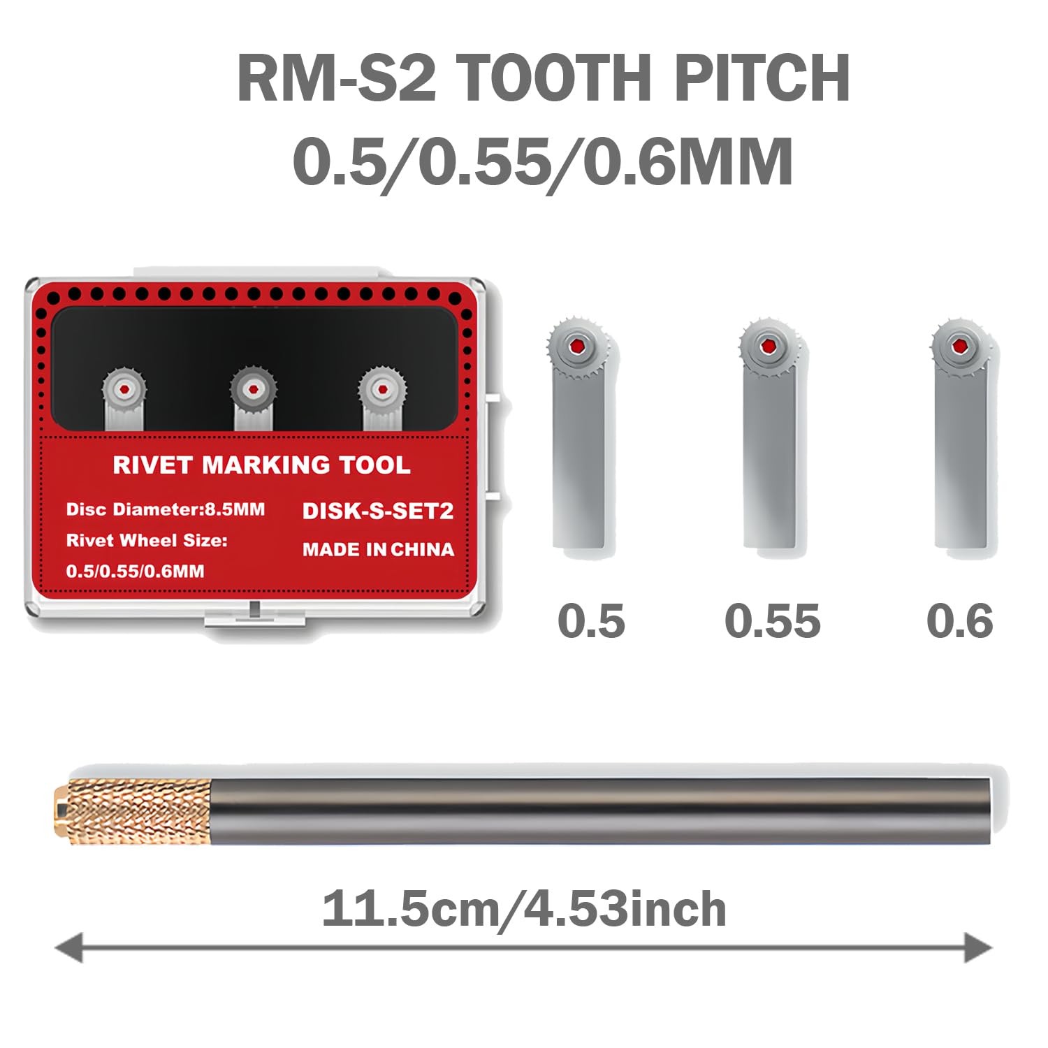 HUBEST Model Rivet Maker Tool with Handle for Hobby Craft RM-S2