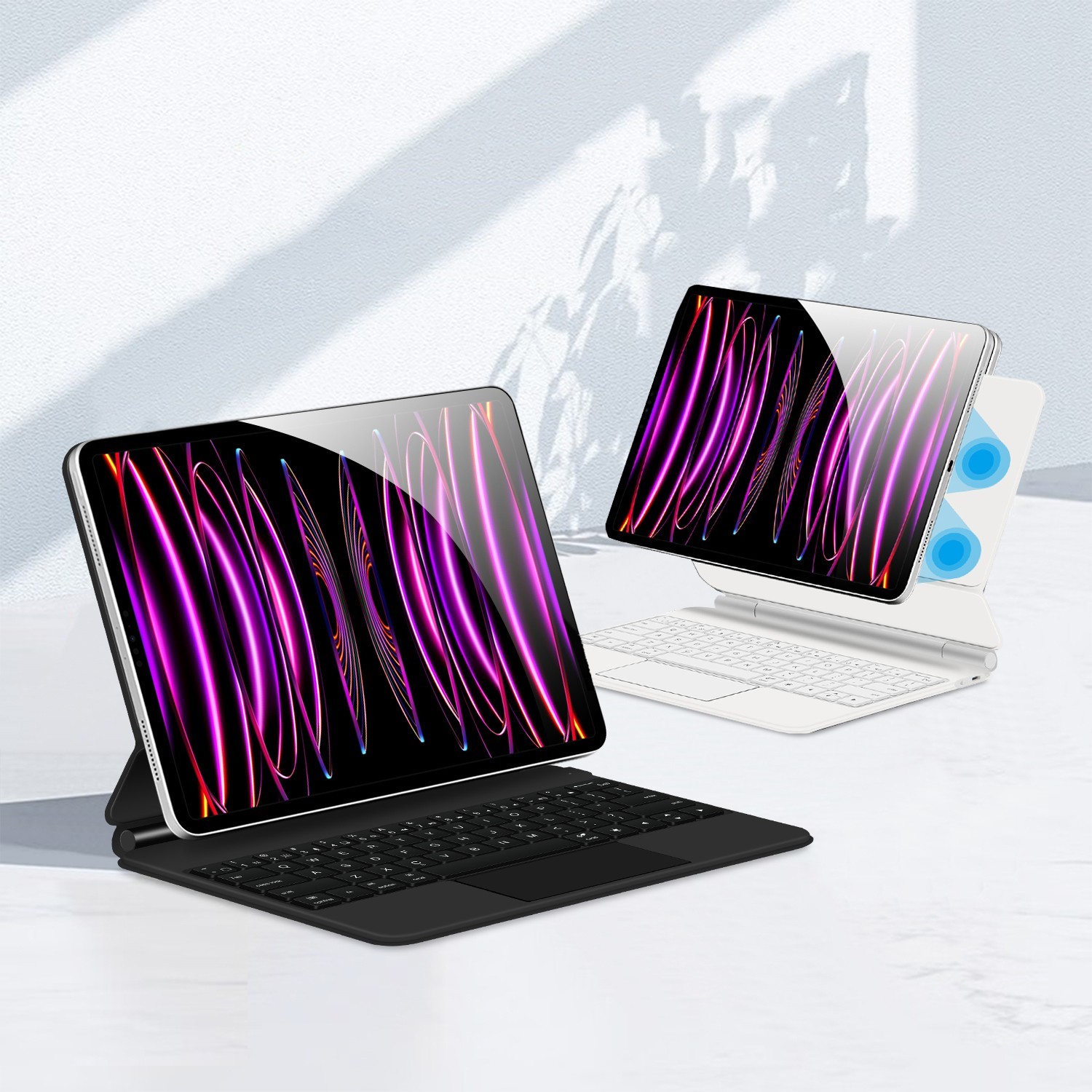 Magic Keyboard Case For iPad Pro 3rd 4th 5th 6th 12.9'' 2018-2022 Tablet Cover