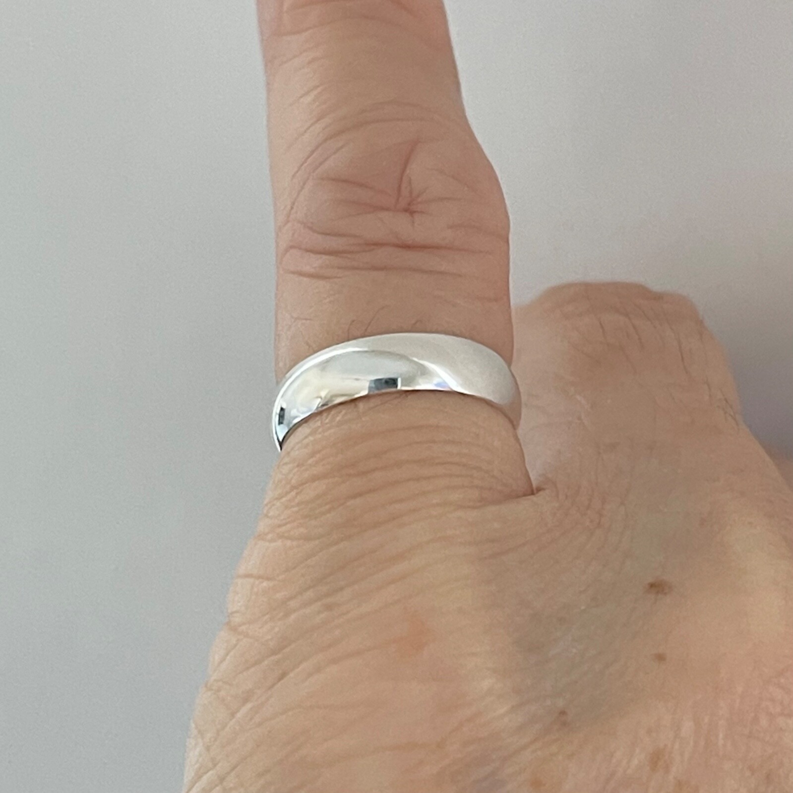 Sterling Silver 4MM Band Toe Ring, Silver Ring, Midi Ring, Pinky Ring, Rings