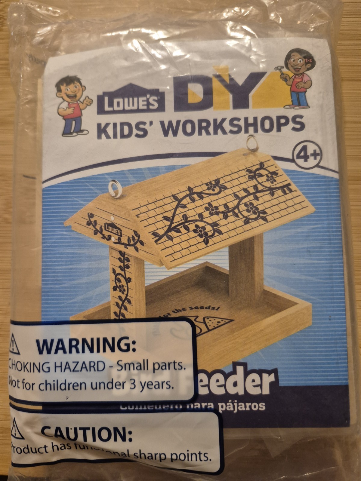 Lowes DIY Kids Bird Feeder. Brand New. Factory Sealed.