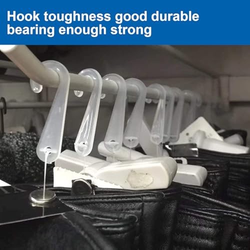 500pcs Sock Display Hooks 1-3/4 Inch Plastic J-Hooks for Sock Hat Black