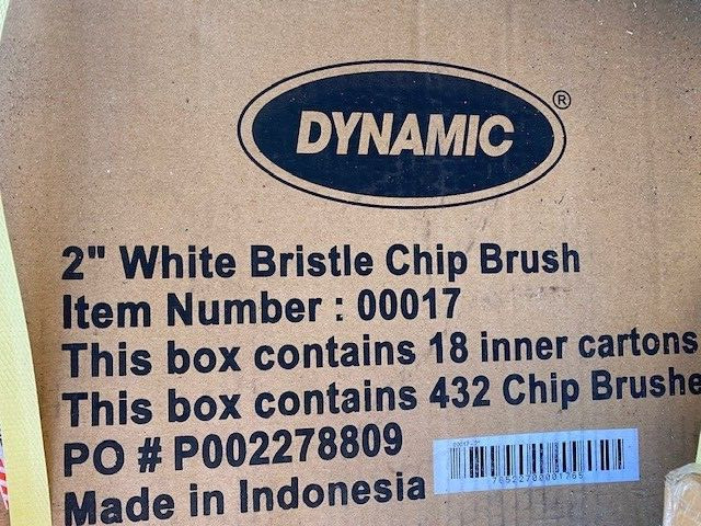 2" Disposable Chip Brush White Bristle BULK!! (case 432) paint touch up/Adhesive